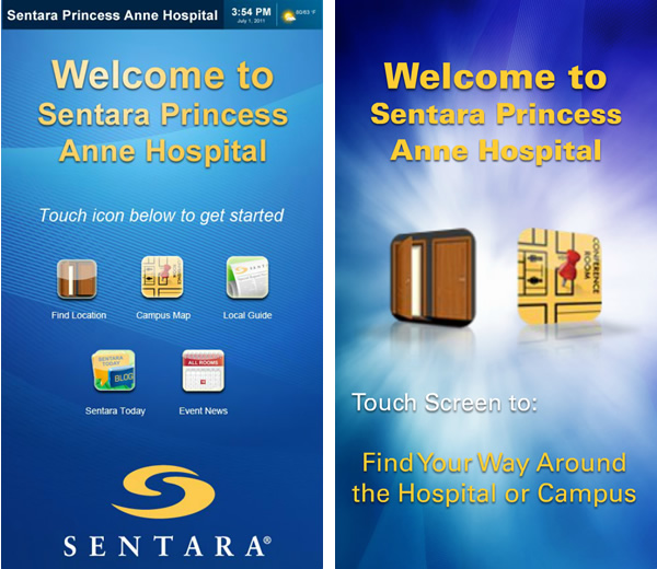 Sentara_Touch_screens
